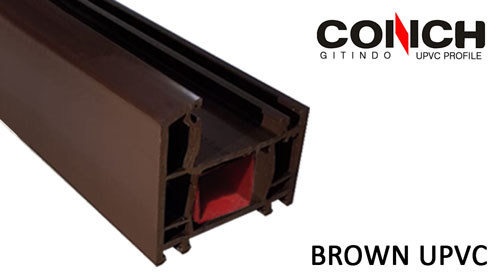 PROFIL UPVC COKLAT
